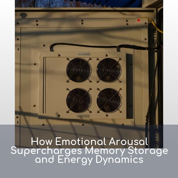 How Emotional Arousal Supercharges Memory Storage and Energy Dynamics